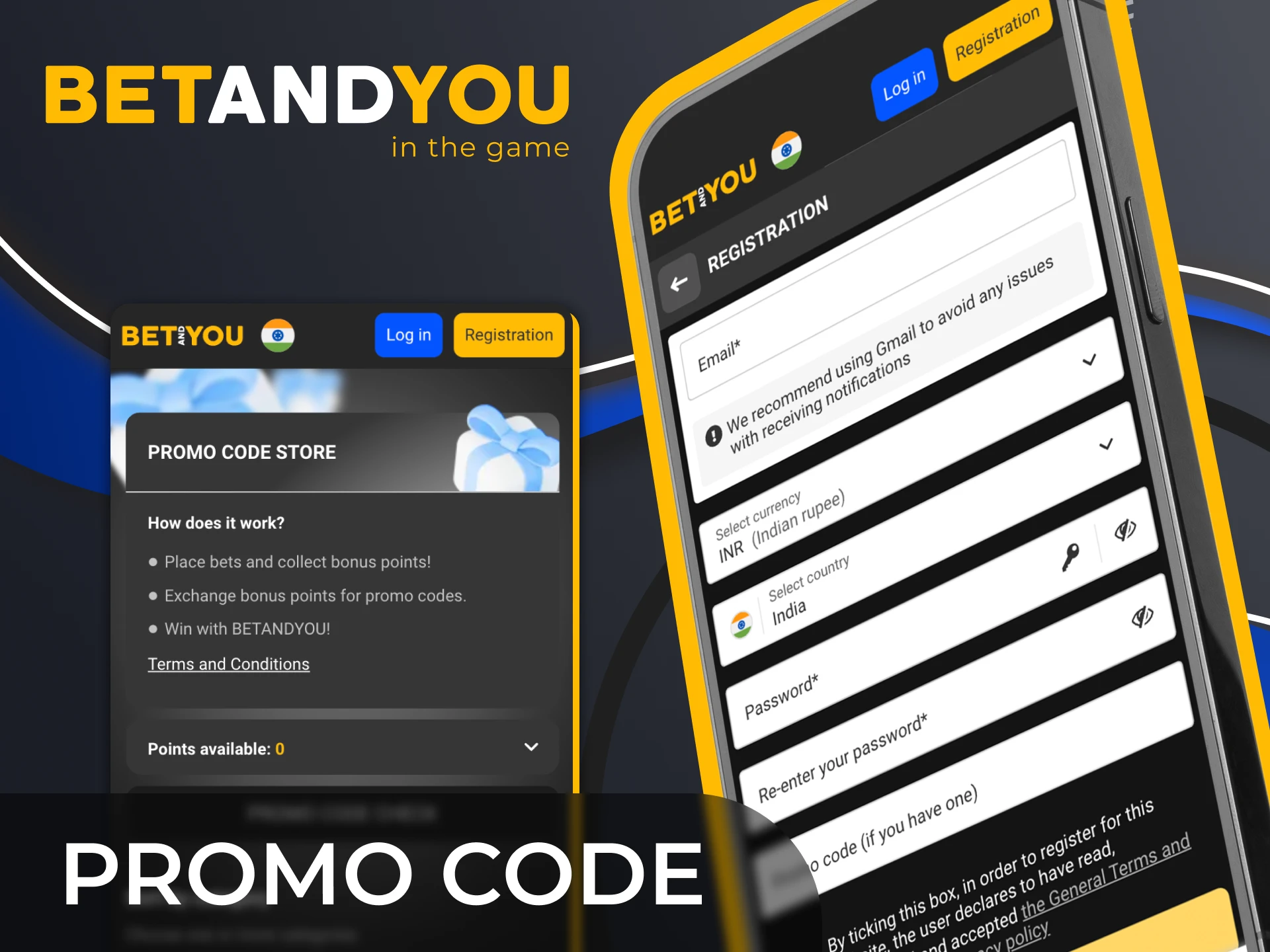 Use our promo code to receive a welcome bonus.