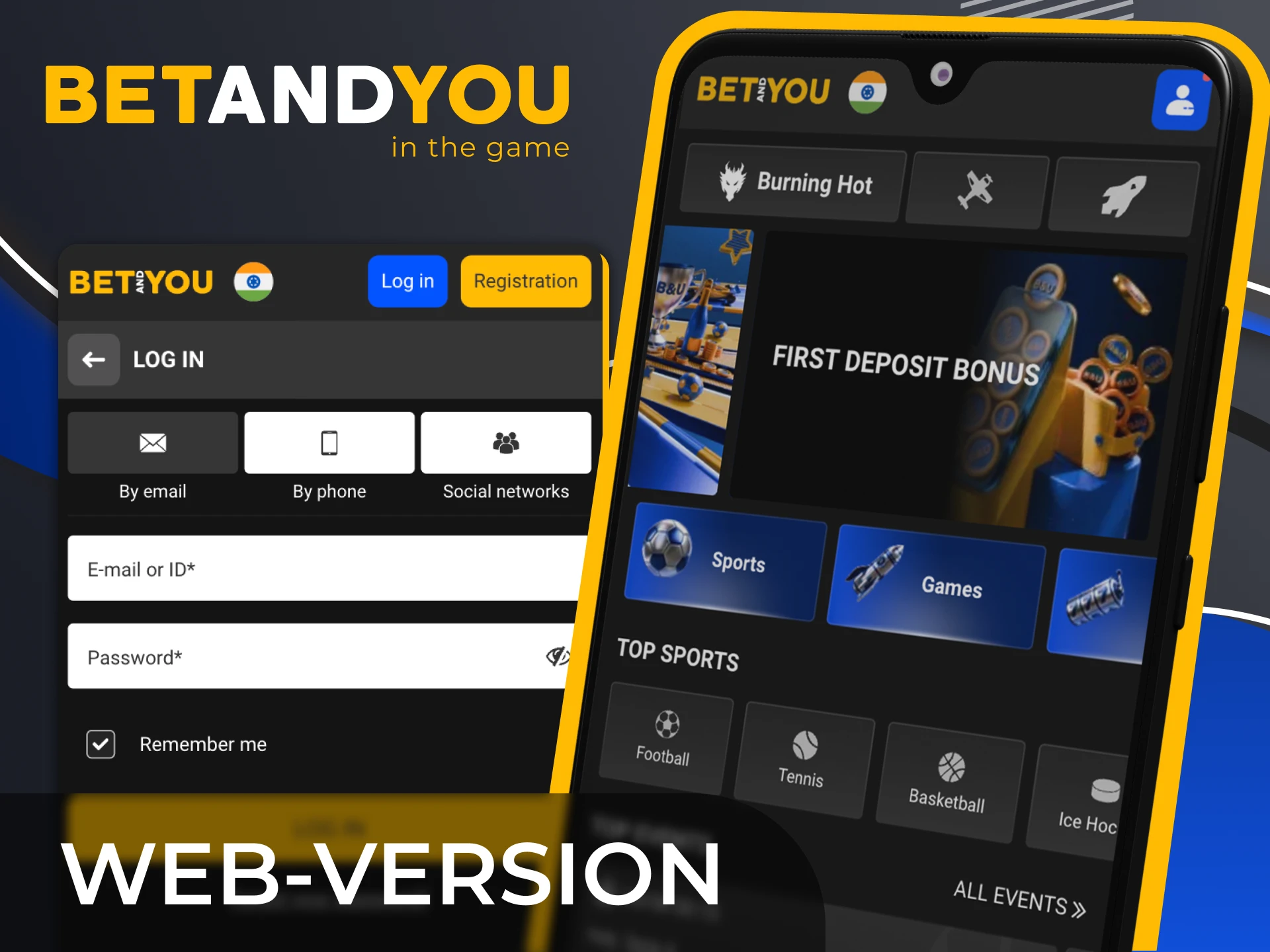 You can also bet at BetAndYou via the mobile browser.