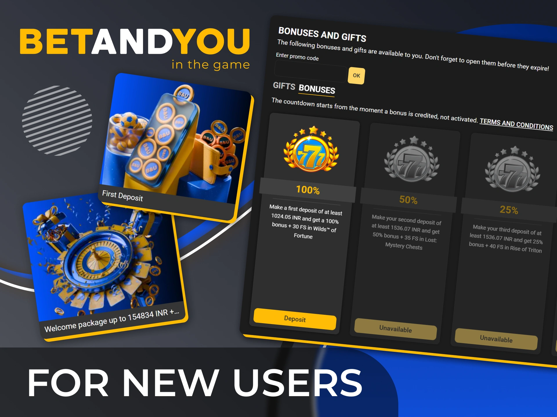 Sign up at BetAndYou to enjoy the welcome bonus.