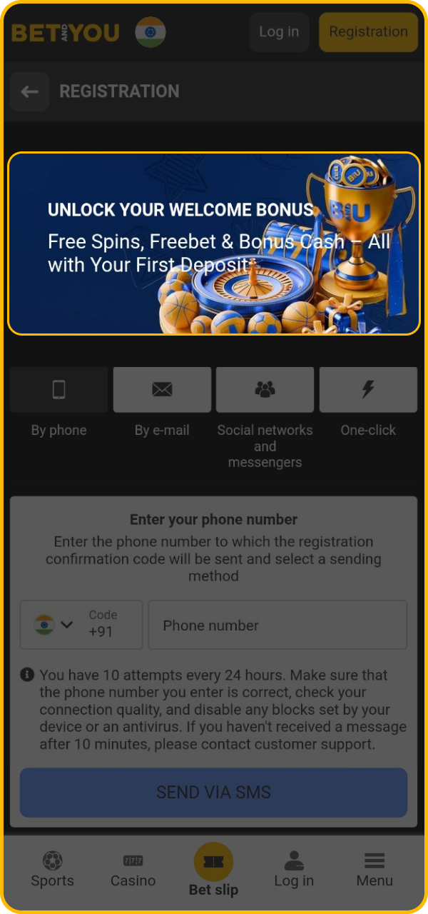 Find out how to claim your welcome bonus at BetAndYou.