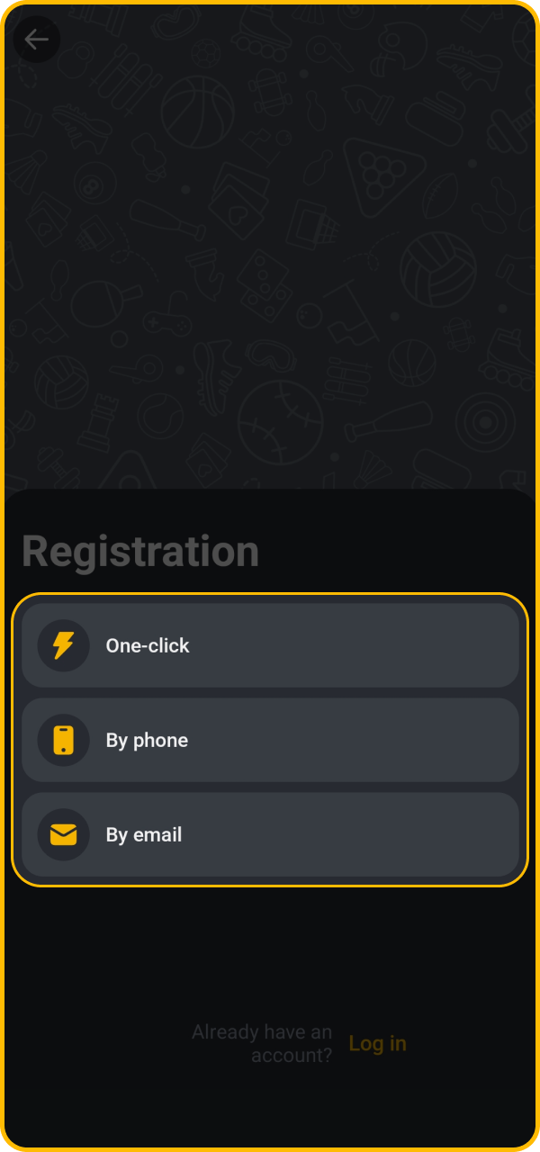 You can sign up in one-click, via the phone number, email, or social networks.