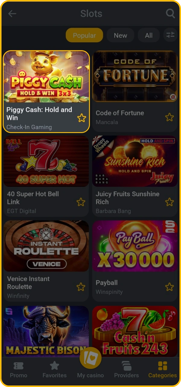 Start playing your favorite slot at BetAndYou.